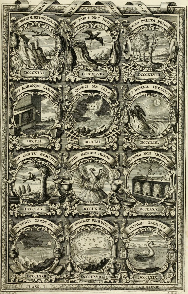 An illustration from Symbolographia, sive, De arte symbolica : sermones septem, 1702, leaf 250