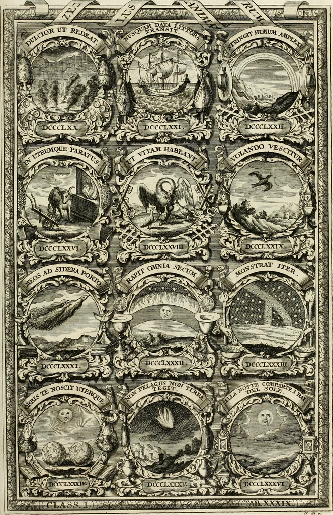 An illustration from Symbolographia, sive, De arte symbolica : sermones septem, 1702, leaf 252