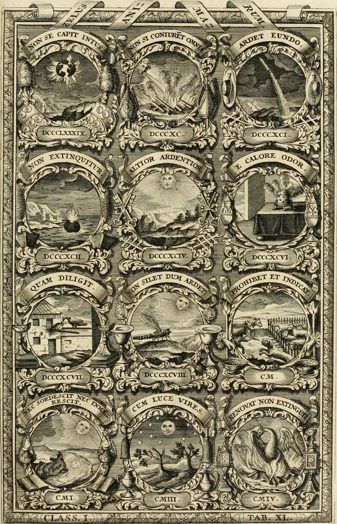 An illustration from Symbolographia, sive, De arte symbolica : sermones septem, 1702, leaf 254