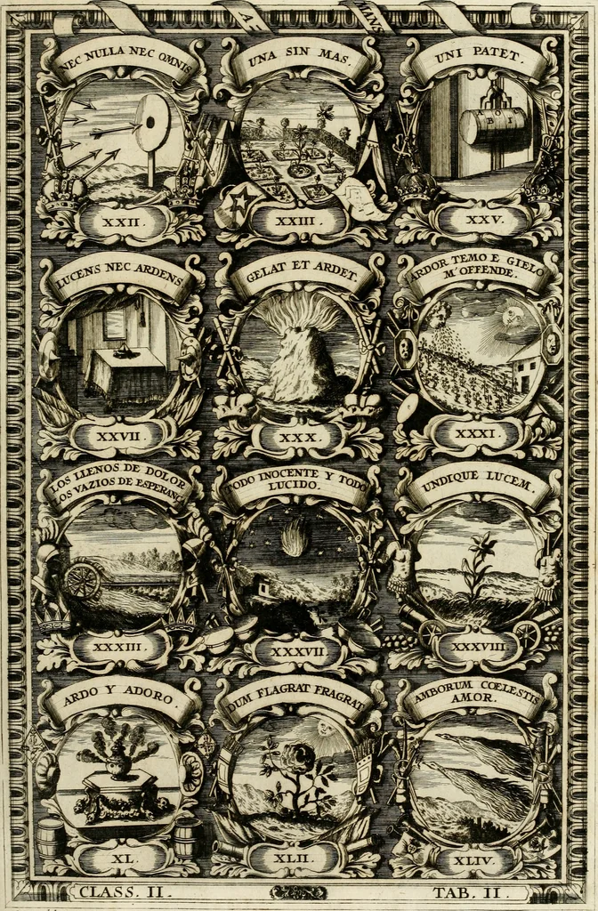 An illustration from Symbolographia, sive, De arte symbolica : sermones septem, 1702, leaf 338