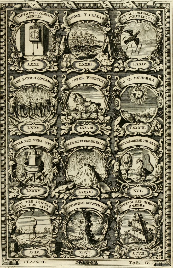 An illustration from Symbolographia, sive, De arte symbolica : sermones septem, 1702, leaf 342