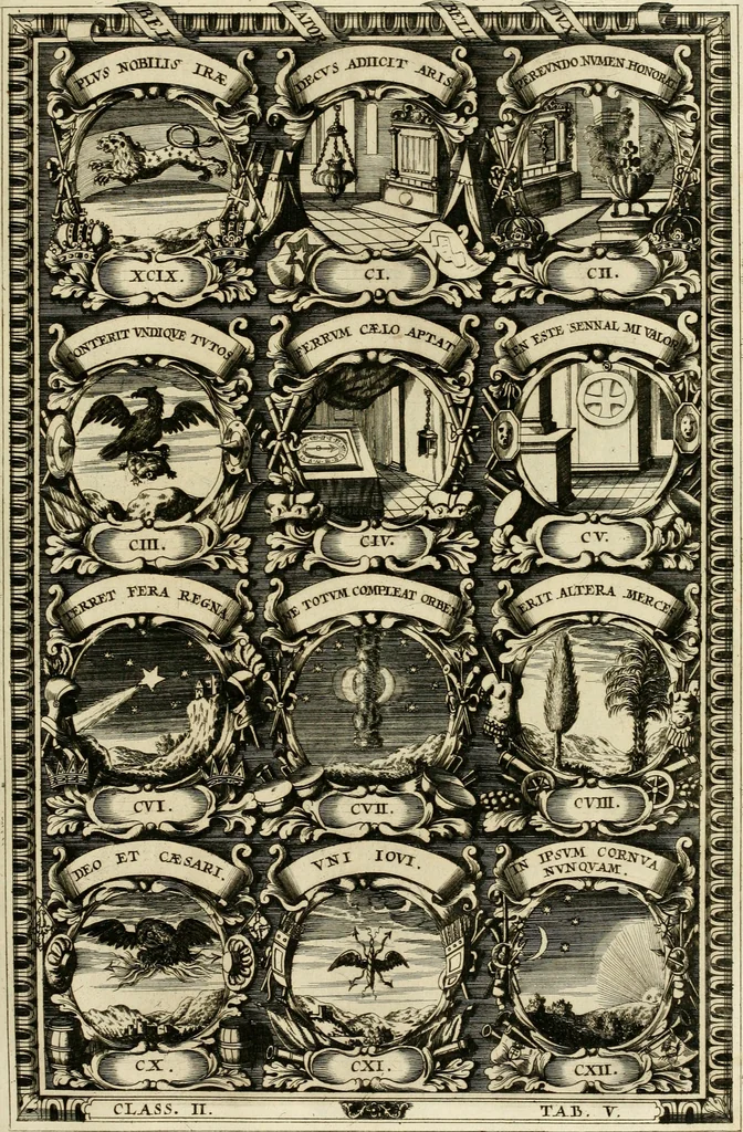 An illustration from Symbolographia, sive, De arte symbolica : sermones septem, 1702, leaf 344
