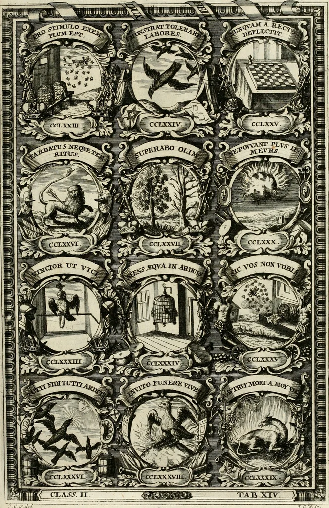 An illustration from Symbolographia, sive, De arte symbolica : sermones septem, 1702, leaf 362