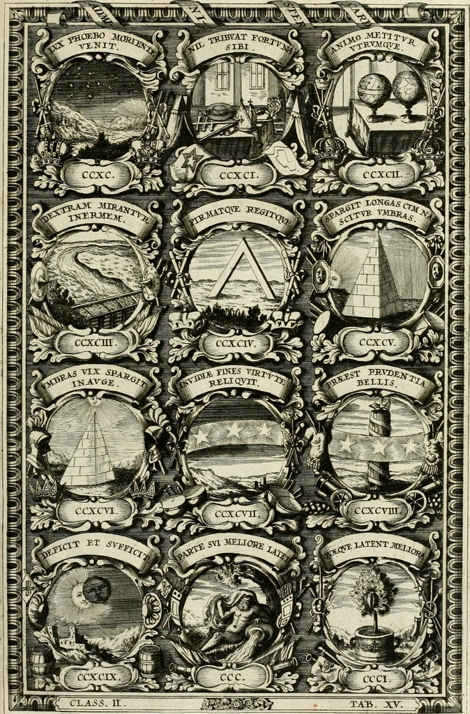 An illustration from Symbolographia, sive, De arte symbolica : sermones septem, 1702, leaf 364