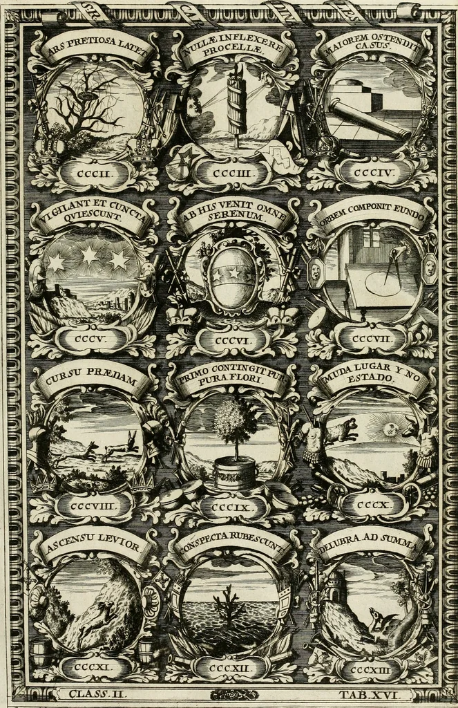 An illustration from Symbolographia, sive, De arte symbolica : sermones septem, 1702, leaf 366
