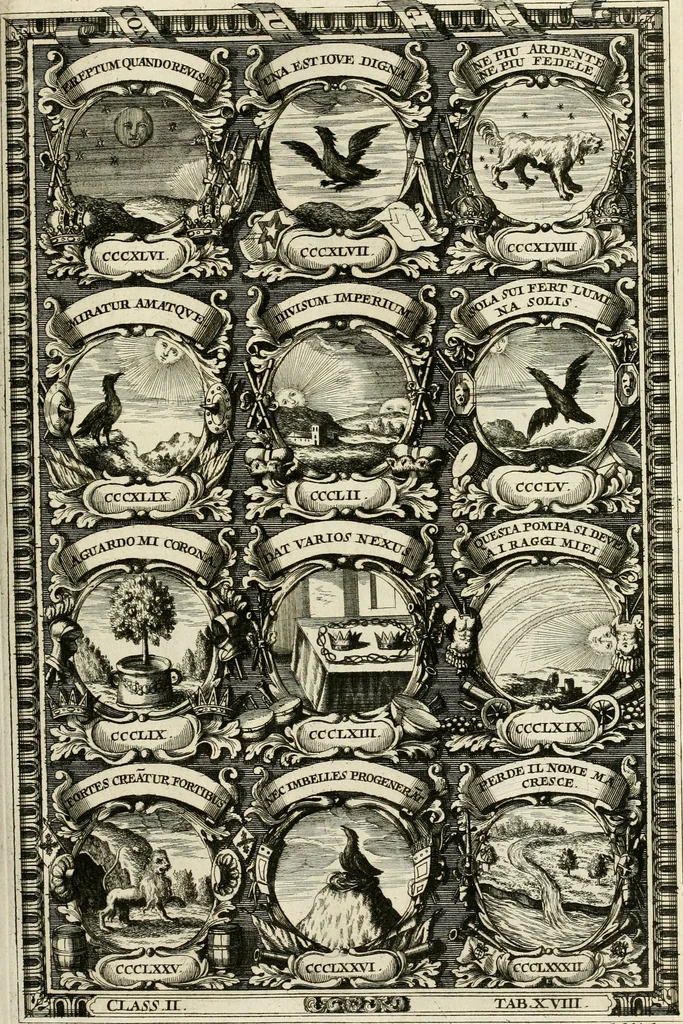 An illustration from Symbolographia, sive, De arte symbolica : sermones septem, 1702, leaf 370
