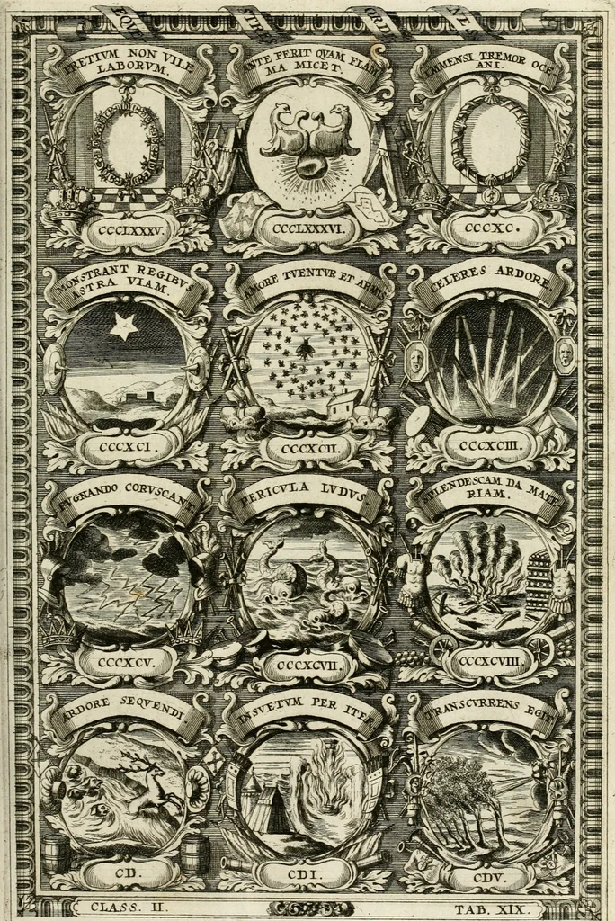 An illustration from Symbolographia, sive, De arte symbolica : sermones septem, 1702, leaf 372