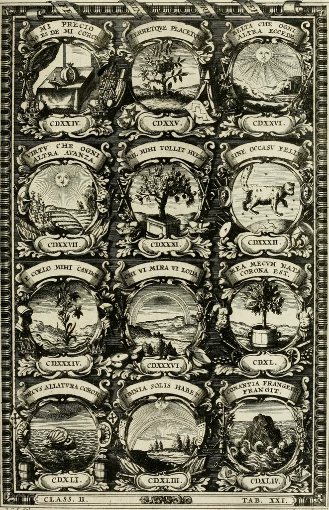 An illustration from Symbolographia, sive, De arte symbolica : sermones septem, 1702, leaf 376
