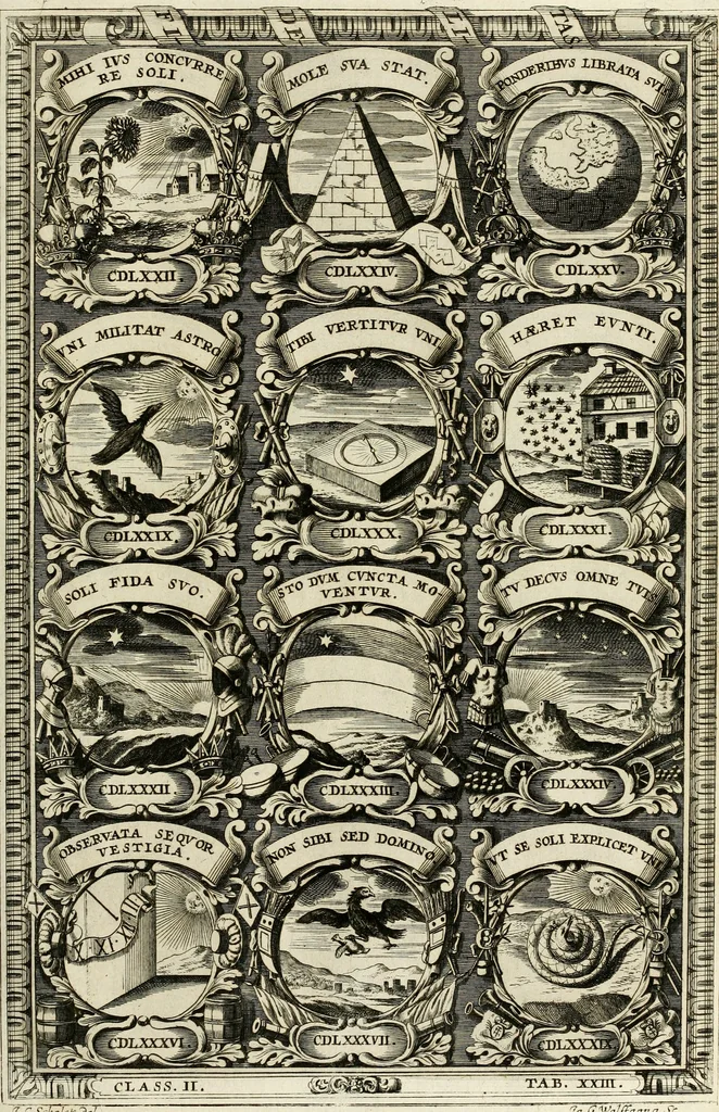 An illustration from Symbolographia, sive, De arte symbolica : sermones septem, 1702, leaf 380
