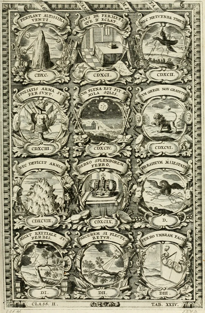 An illustration from Symbolographia, sive, De arte symbolica : sermones septem, 1702, leaf 382