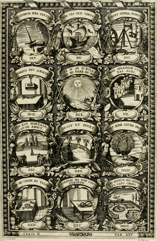 An illustration from Symbolographia, sive, De arte symbolica : sermones septem, 1702, leaf 384