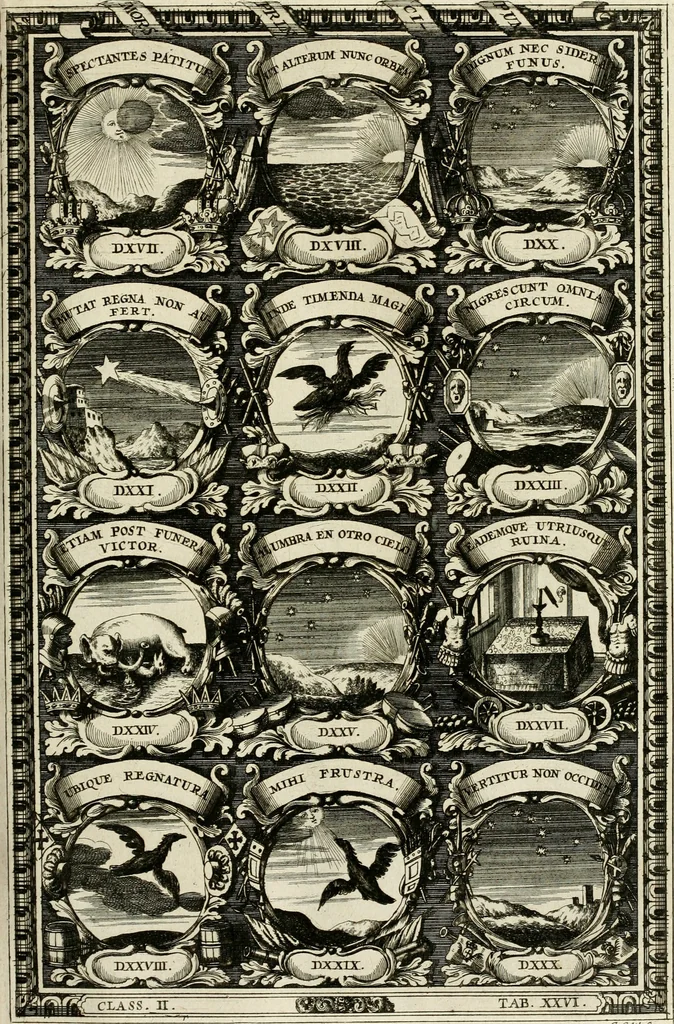 An illustration from Symbolographia, sive, De arte symbolica : sermones septem, 1702, leaf 386