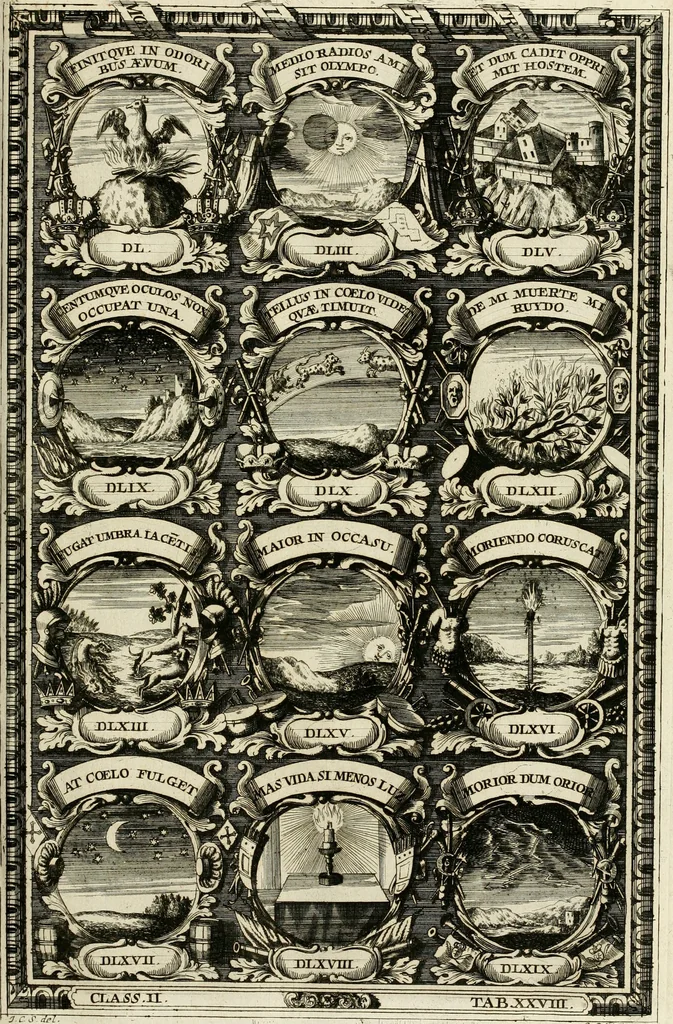 An illustration from Symbolographia, sive, De arte symbolica : sermones septem, 1702, leaf 390