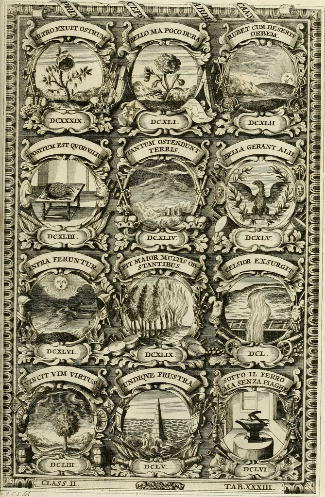 An illustration from Symbolographia, sive, De arte symbolica : sermones septem, 1702, leaf 400