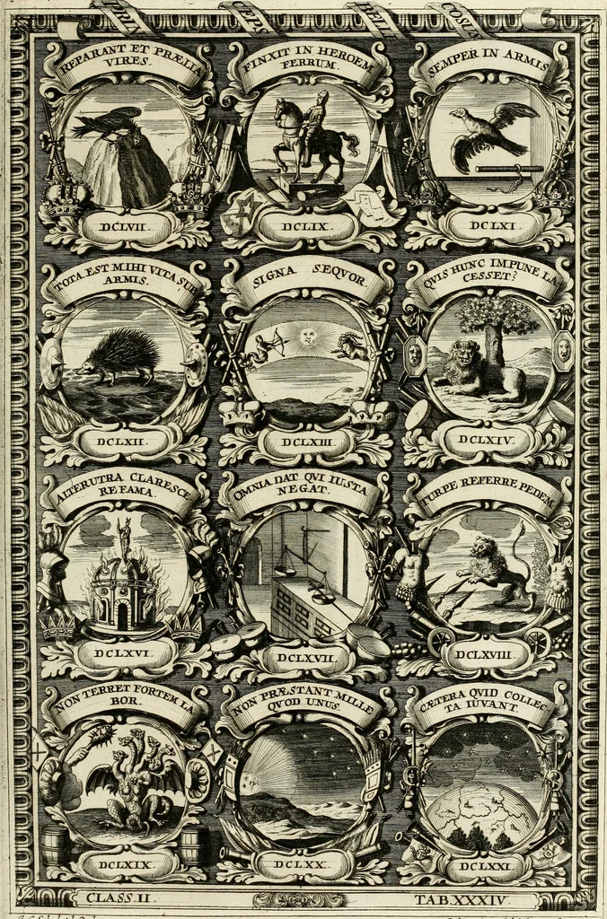 An illustration from Symbolographia, sive, De arte symbolica : sermones septem, 1702, leaf 402