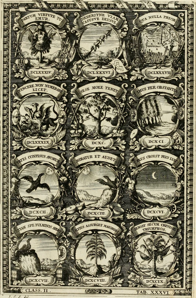 An illustration from Symbolographia, sive, De arte symbolica : sermones septem, 1702, leaf 406