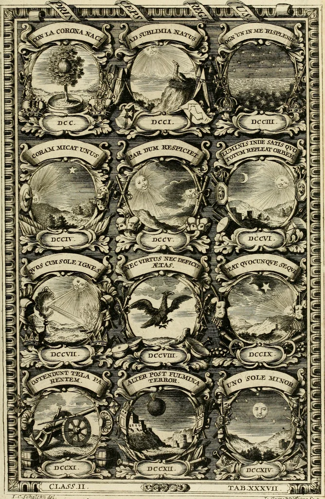 An illustration from Symbolographia, sive, De arte symbolica : sermones septem, 1702, leaf 408
