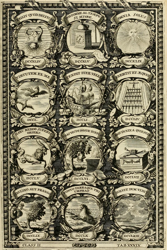 An illustration from Symbolographia, sive, De arte symbolica : sermones septem, 1702, leaf 412