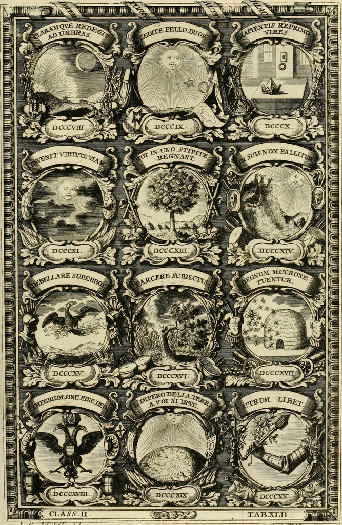 An illustration from Symbolographia, sive, De arte symbolica : sermones septem, 1702, leaf 418