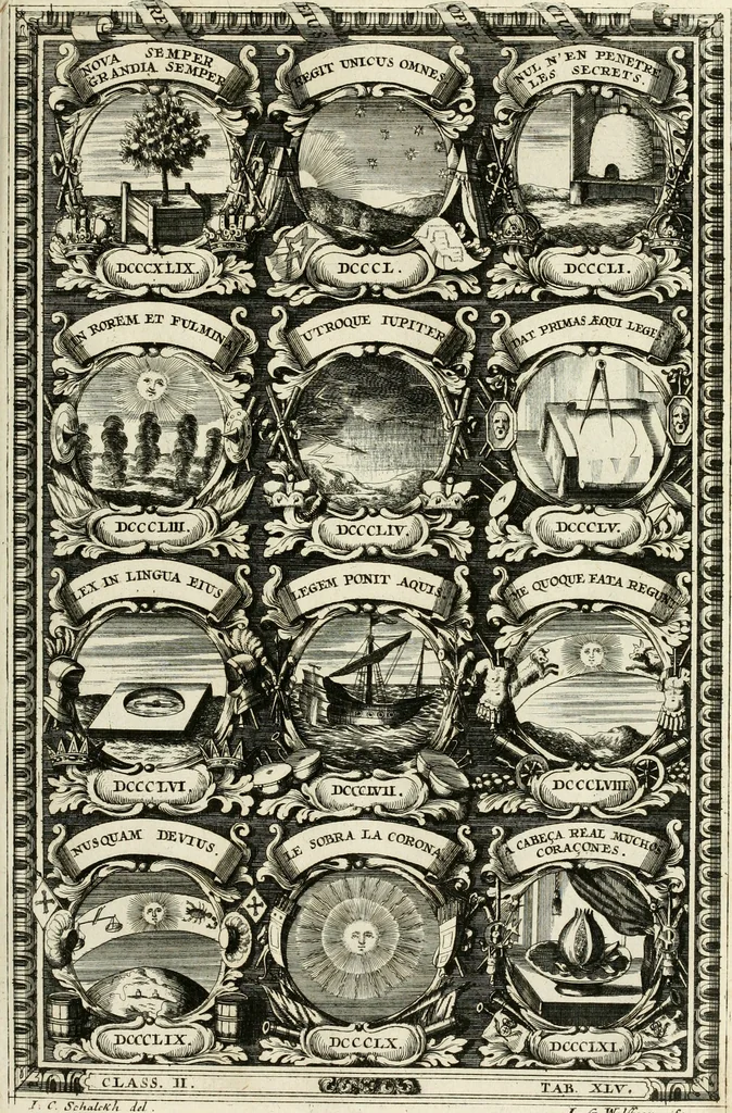 An illustration from Symbolographia, sive, De arte symbolica : sermones septem, 1702, leaf 424