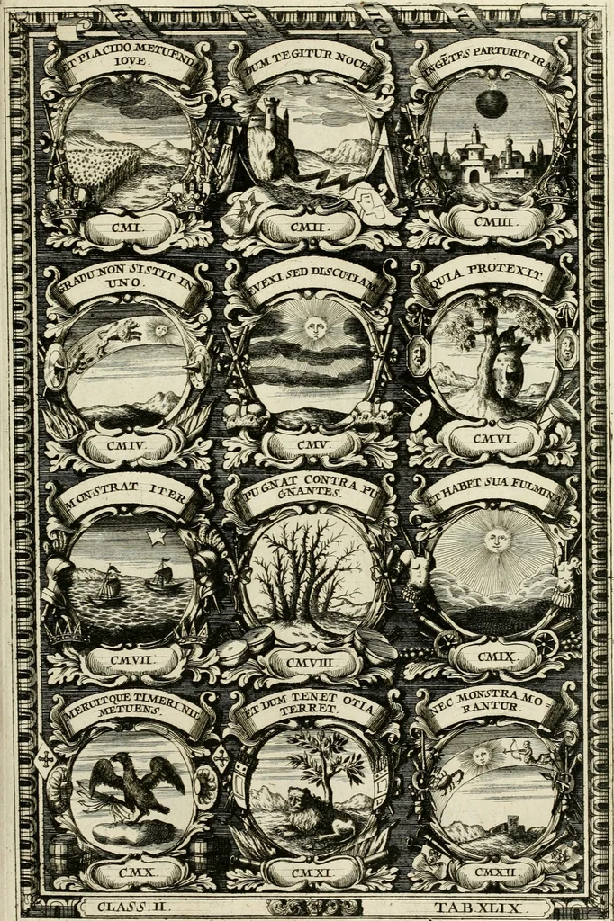 An illustration from Symbolographia, sive, De arte symbolica : sermones septem, 1702, leaf 432