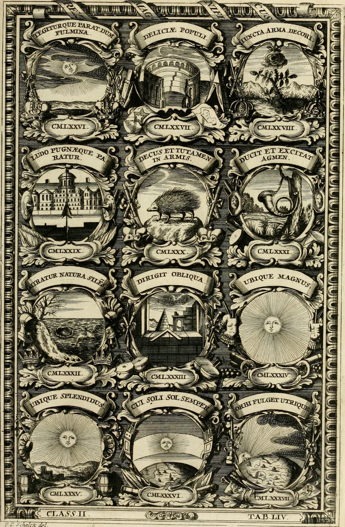 An illustration from Symbolographia, sive, De arte symbolica : sermones septem, 1702, leaf 442