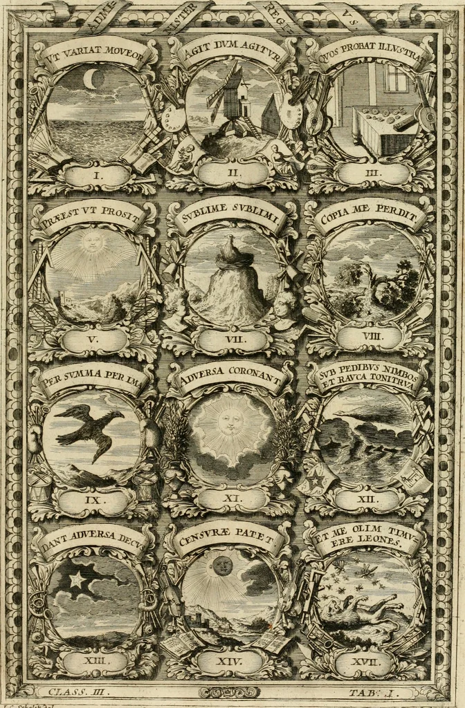 An illustration from Symbolographia, sive, De arte symbolica : sermones septem, 1702, leaf 540