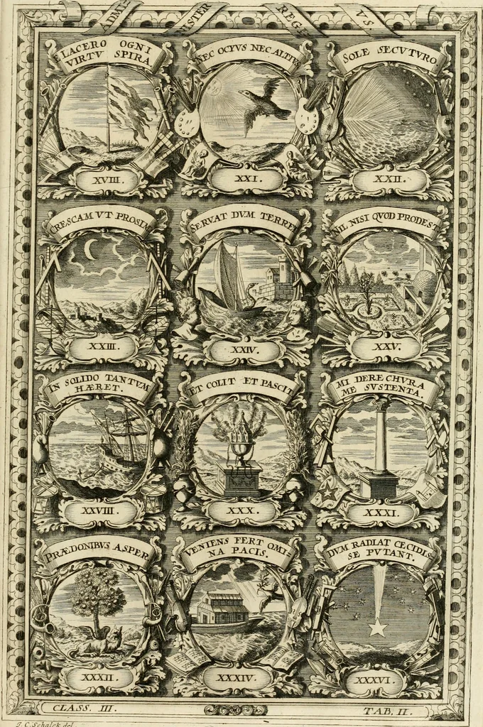 An illustration from Symbolographia, sive, De arte symbolica : sermones septem, 1702, leaf 542