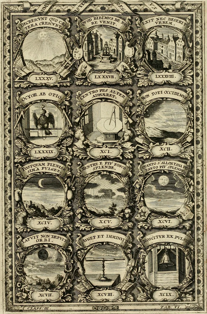 An illustration from Symbolographia, sive, De arte symbolica : sermones septem, 1702, leaf 550