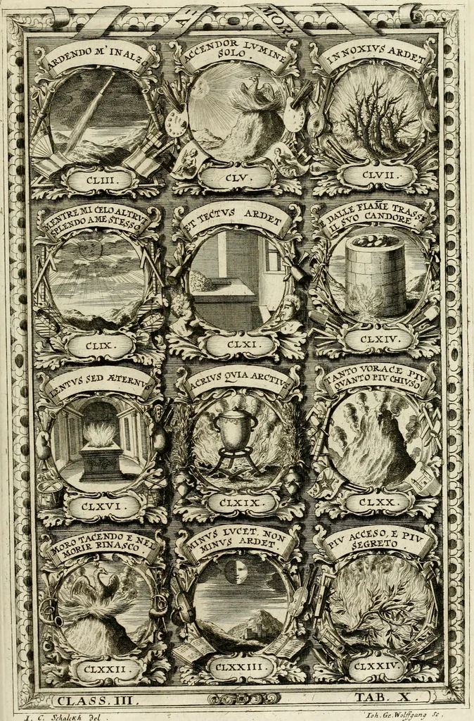 An illustration from Symbolographia, sive, De arte symbolica : sermones septem, 1702, leaf 558