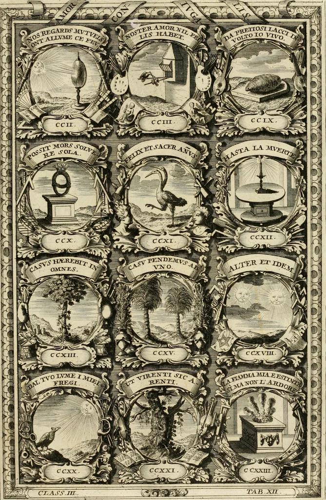 An illustration from Symbolographia, sive, De arte symbolica : sermones septem, 1702, leaf 562