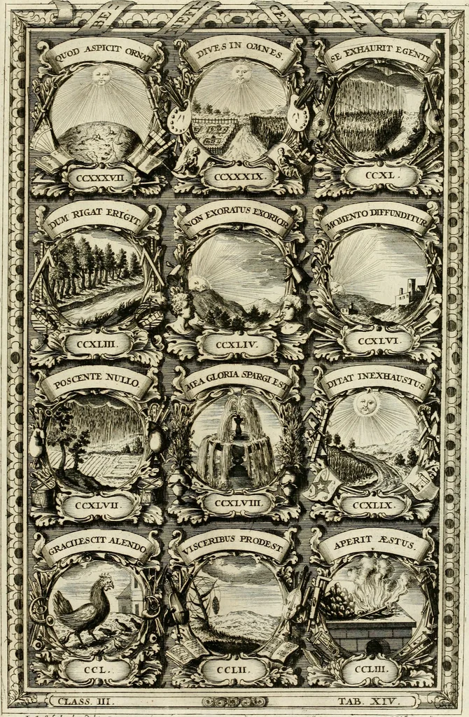 An illustration from Symbolographia, sive, De arte symbolica : sermones septem, 1702, leaf 566