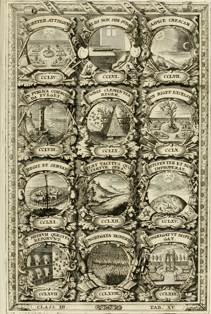 An illustration from Symbolographia, sive, De arte symbolica : sermones septem, 1702, leaf 568
