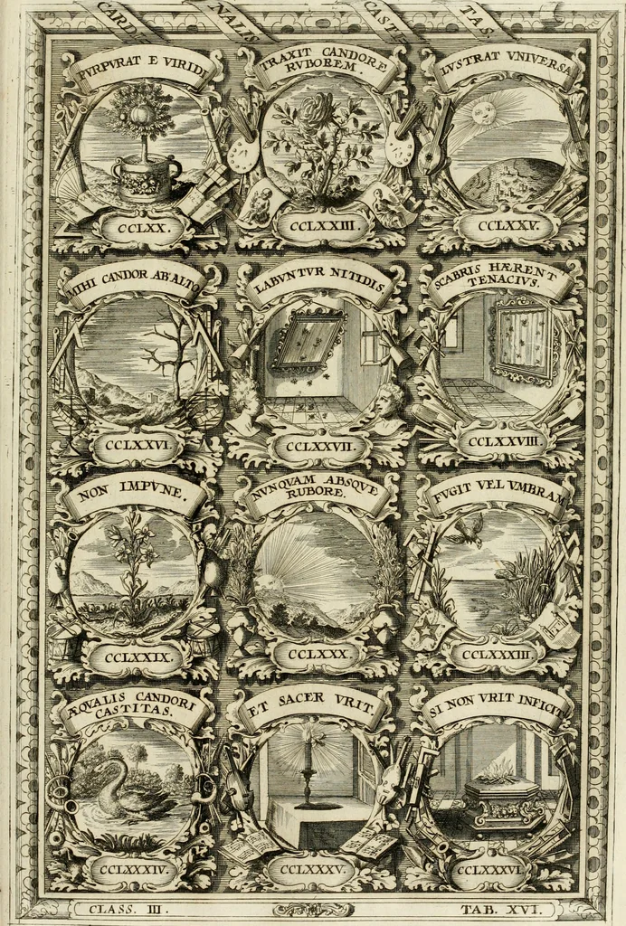 An illustration from Symbolographia, sive, De arte symbolica : sermones septem, 1702, leaf 570