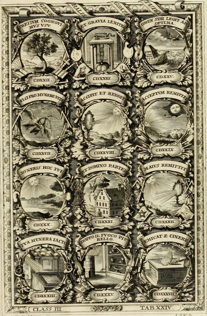 An illustration from Symbolographia, sive, De arte symbolica : sermones septem, 1702, leaf 586