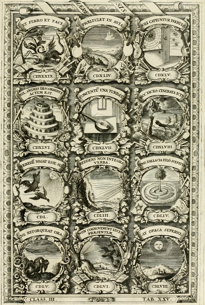 An illustration from Symbolographia, sive, De arte symbolica : sermones septem, 1702, leaf 588