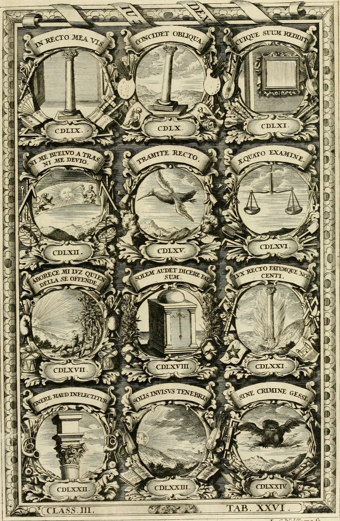 An illustration from Symbolographia, sive, De arte symbolica : sermones septem, 1702, leaf 590
