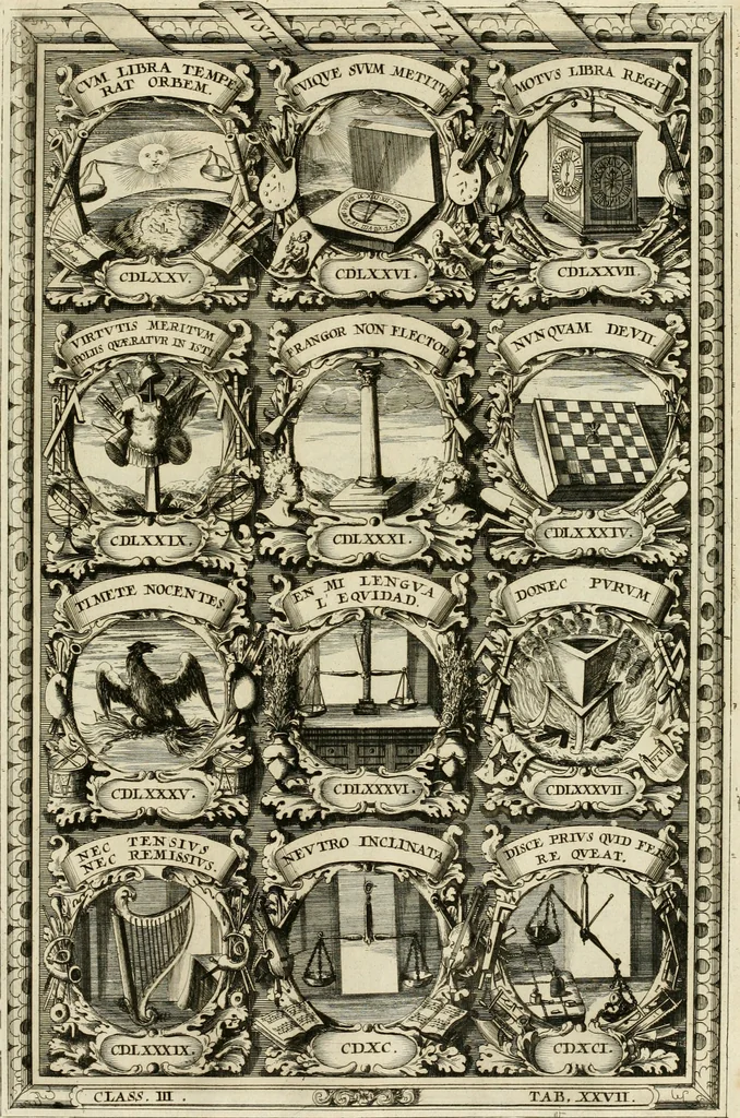 An illustration from Symbolographia, sive, De arte symbolica : sermones septem, 1702, leaf 592