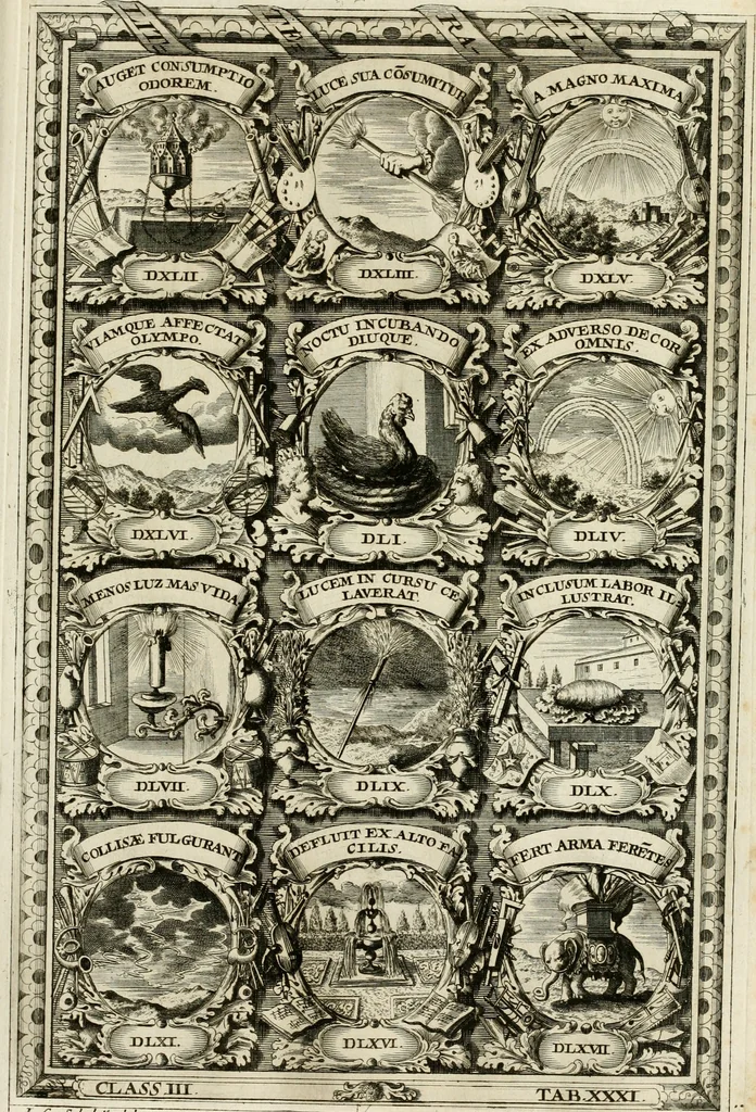 An illustration from Symbolographia, sive, De arte symbolica : sermones septem, 1702, leaf 600