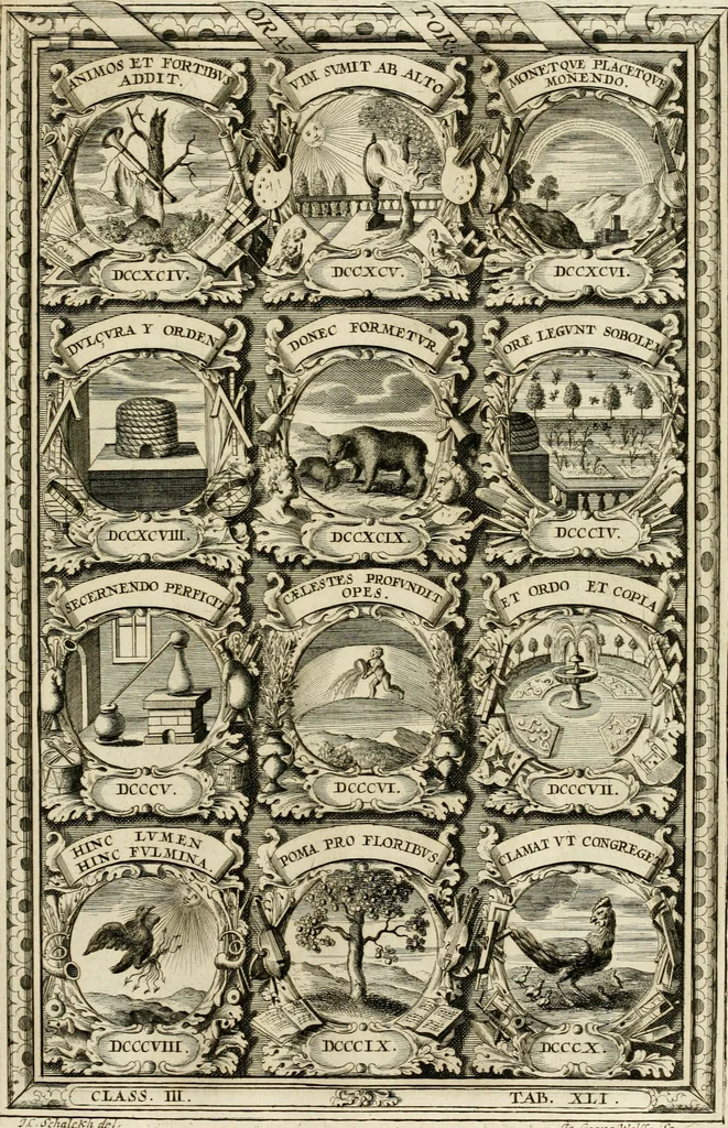 An illustration from Symbolographia, sive, De arte symbolica : sermones septem, 1702, leaf 620