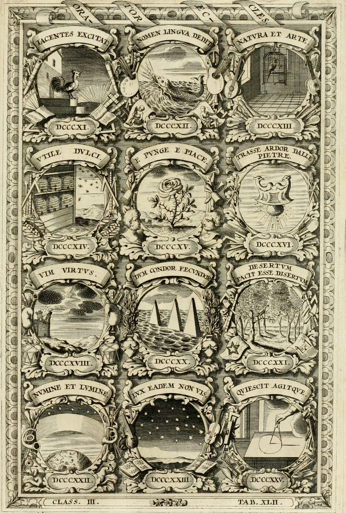 An illustration from Symbolographia, sive, De arte symbolica : sermones septem, 1702, leaf 622