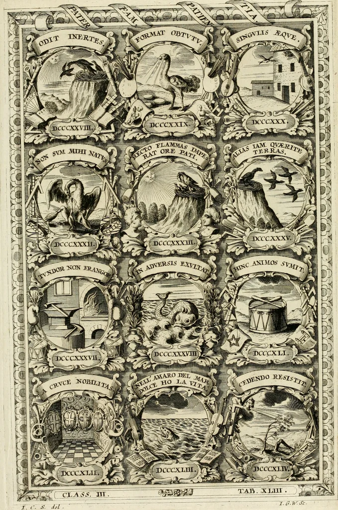 An illustration from Symbolographia, sive, De arte symbolica : sermones septem, 1702, leaf 624