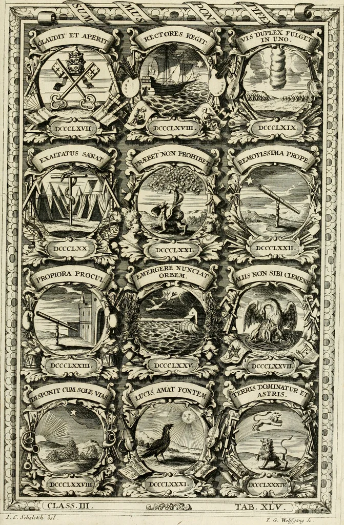 An illustration from Symbolographia, sive, De arte symbolica : sermones septem, 1702, leaf 628