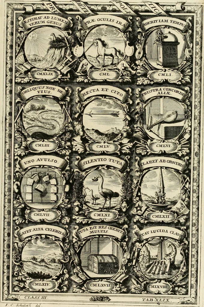 An illustration from Symbolographia, sive, De arte symbolica : sermones septem, 1702, leaf 636