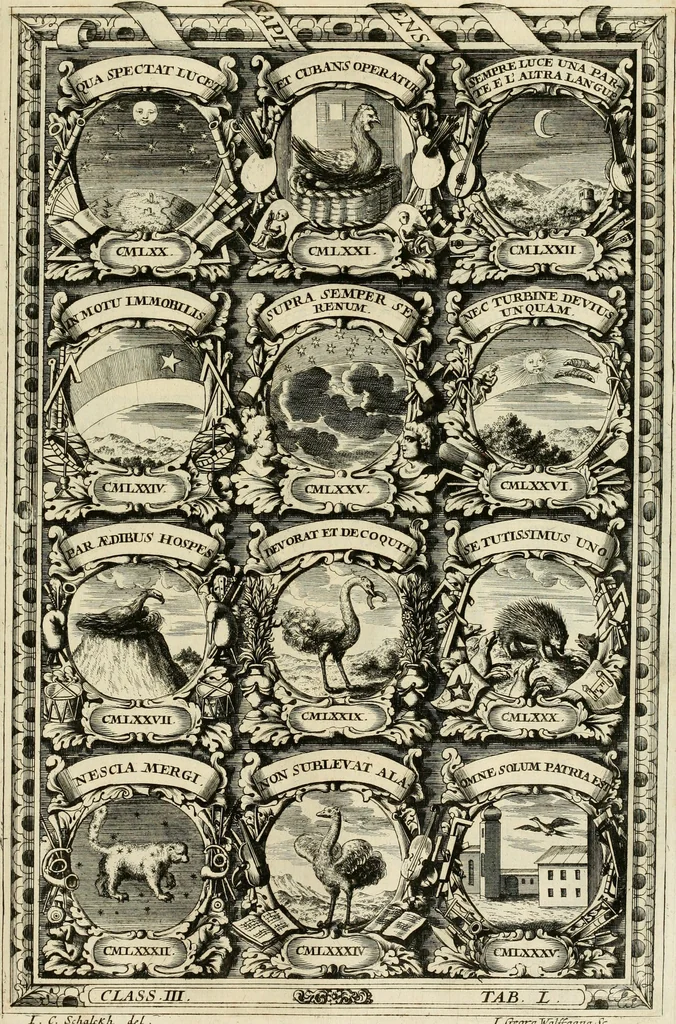 An illustration from Symbolographia, sive, De arte symbolica : sermones septem, 1702, leaf 638