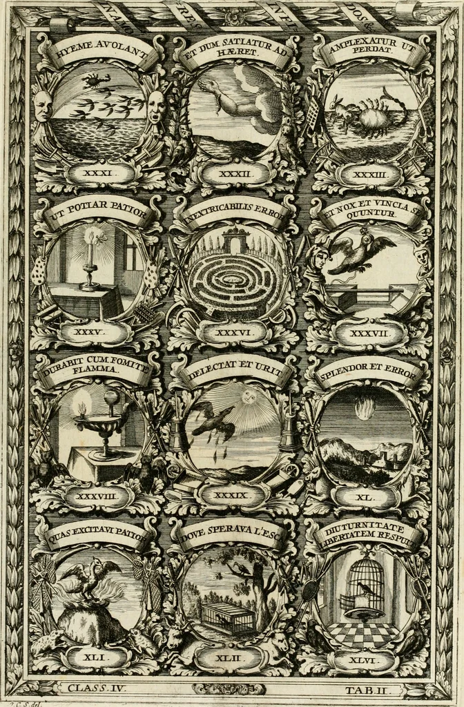 An illustration from Symbolographia, sive, De arte symbolica : sermones septem, 1702, leaf 682