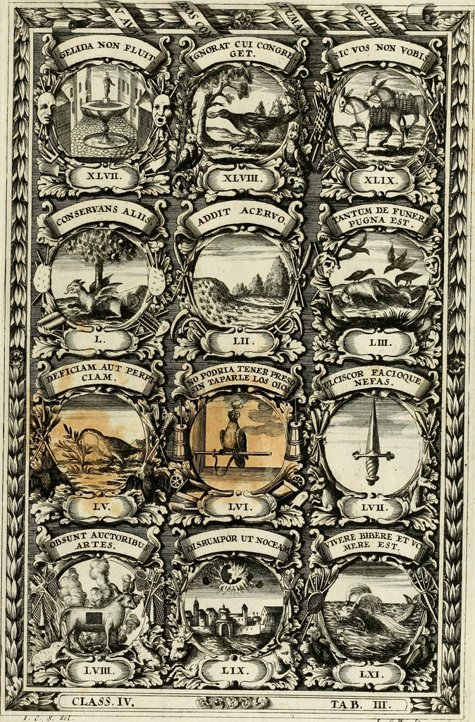 An illustration from Symbolographia, sive, De arte symbolica : sermones septem, 1702, leaf 684
