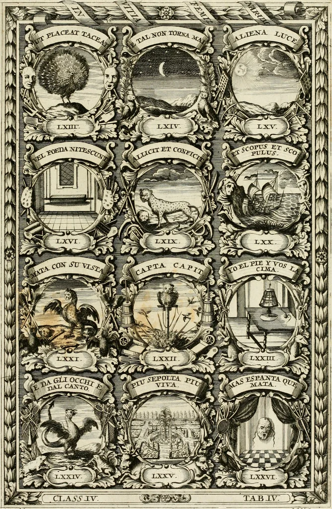 An illustration from Symbolographia, sive, De arte symbolica : sermones septem, 1702, leaf 686