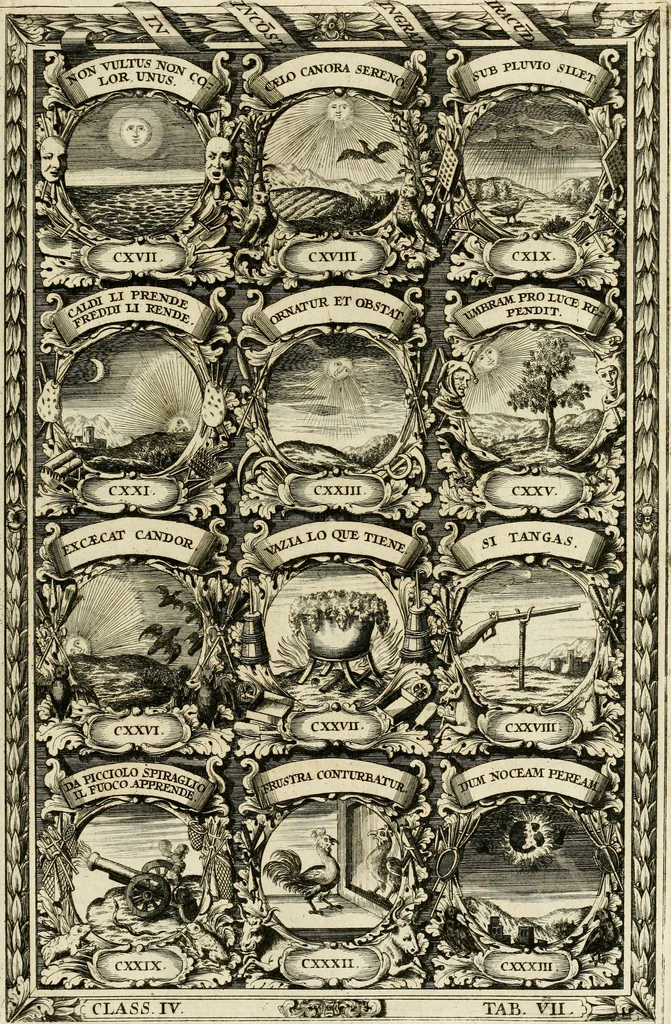 An illustration from Symbolographia, sive, De arte symbolica : sermones septem, 1702, leaf 692