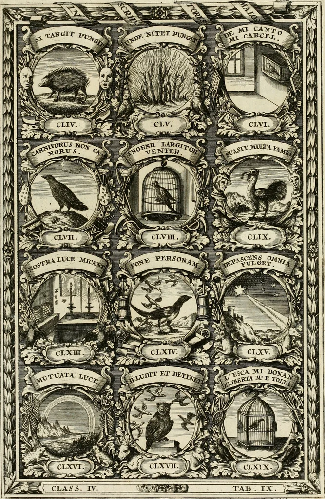 An illustration from Symbolographia, sive, De arte symbolica : sermones septem, 1702, leaf 696